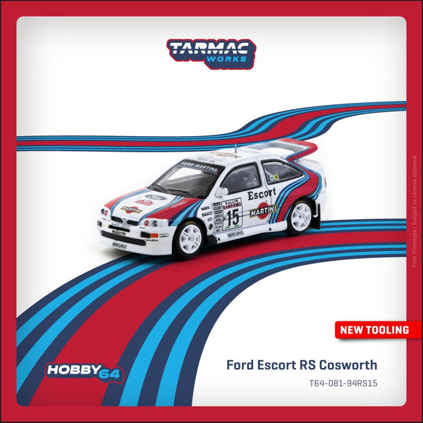 [TARMAC WORKS] 1:64 Ford Escort RS Cosworth WRC Rallye Sanremo 1994 Malcolm Wilson / Bryan Thomas