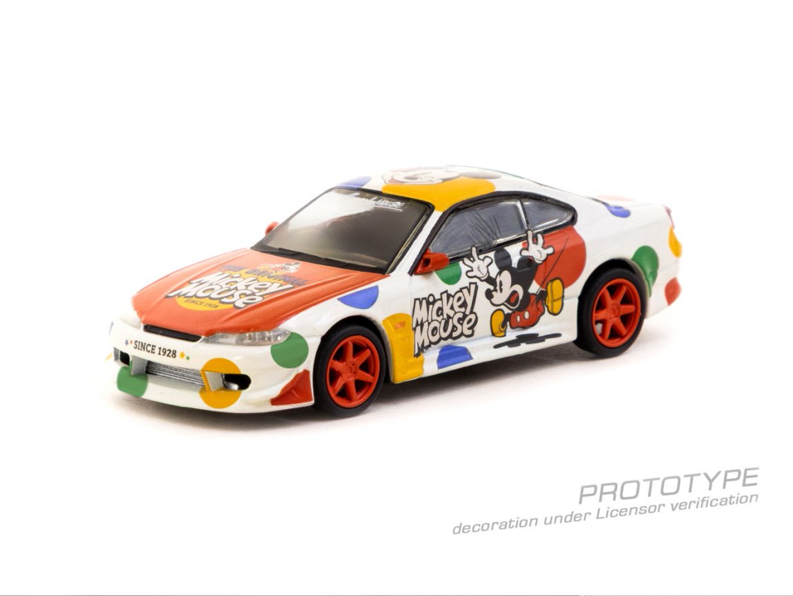 [TARMAC WORKS] 1:64 VERTEX Silvia (S15) Mickey Mouse