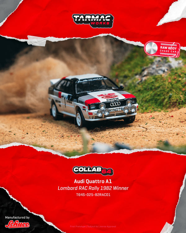 [TARMAC WORKS] 1:64 Audi Quattro A1 Lombard RAC Rally 1982 #1 Winner