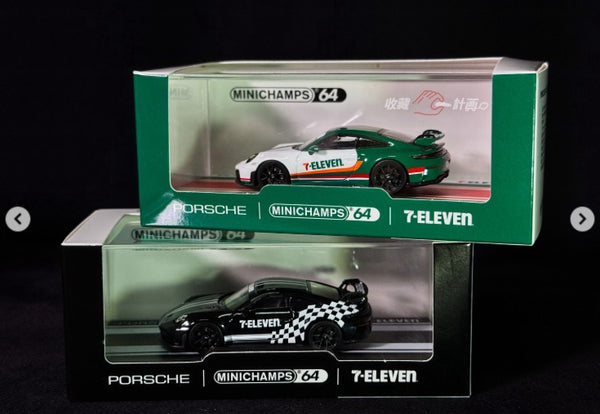 [MINICHAMPS] 1:64 Porsche 911 GT3 2026 7-Eleven Limited Edition White/Green