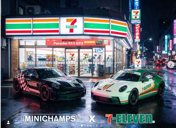 [MINICHAMPS] 1:64 Porsche 911 GT3 2026 7-Eleven Limited Edition White/Green