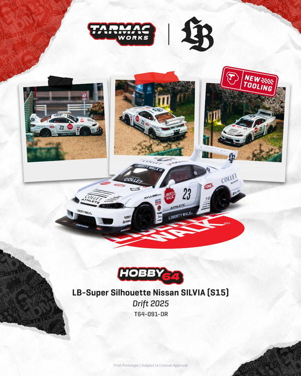 [TARMAC WORKS] 1:64 LB-Super Silhouette Nissan Silvia (S15) Drift 2025