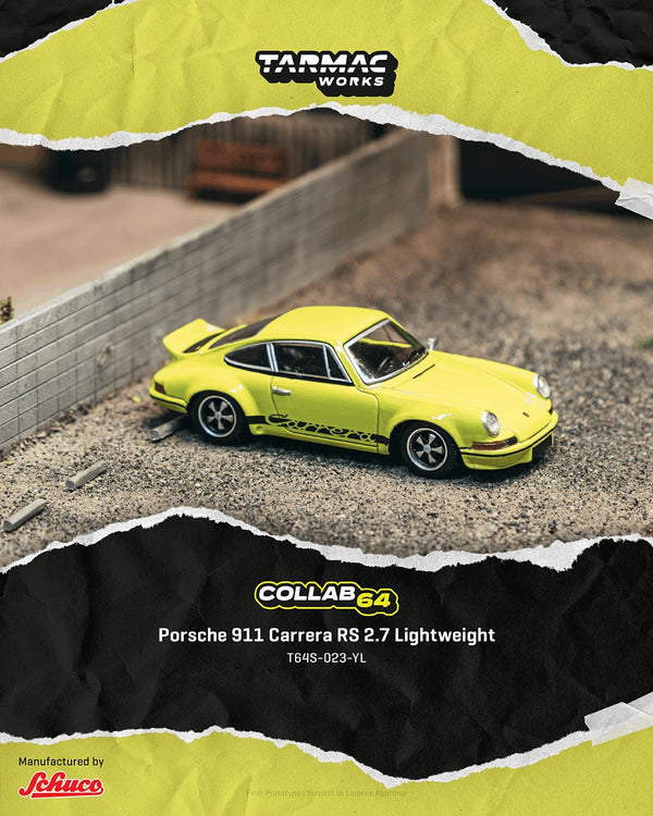 [TARMAC WORKS] 1:64 Porsche 911 Carrera RS 2.7 Lightweight Yellow