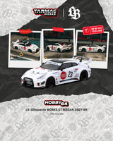 [TARMAC WORKS] 1:64 LB-Silhouette Works GT Nissan 35GT-RR White - Toy Space Diecast Online Store Singapore