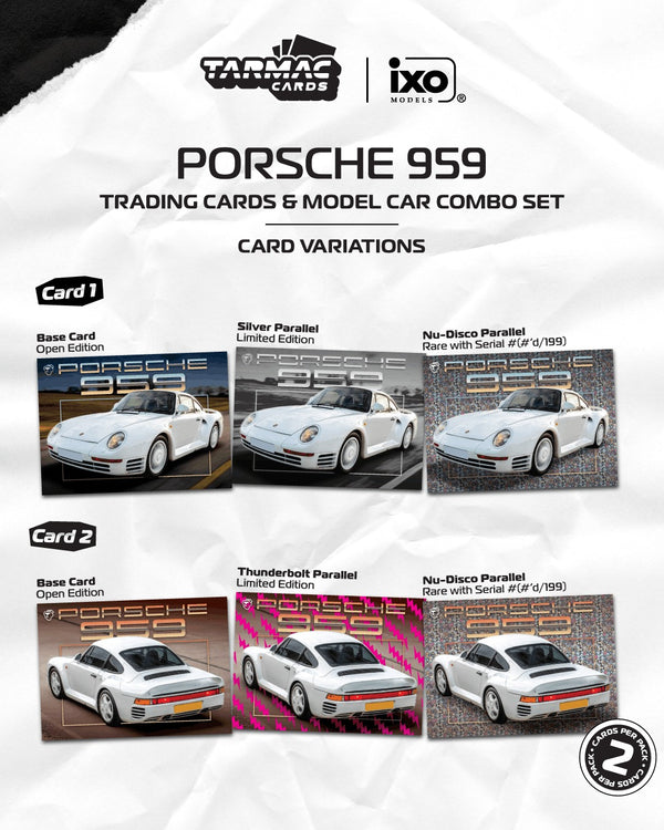 [TARMAC WORKS] 1:64 Porsche 959 White - Toy Space Diecast Online Store Singapore