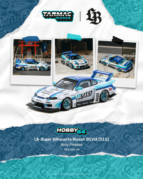 [TARMAC WORKS] 1:64 LB-Super Silhouette Nissan Silvia (S15) Auto Finesse