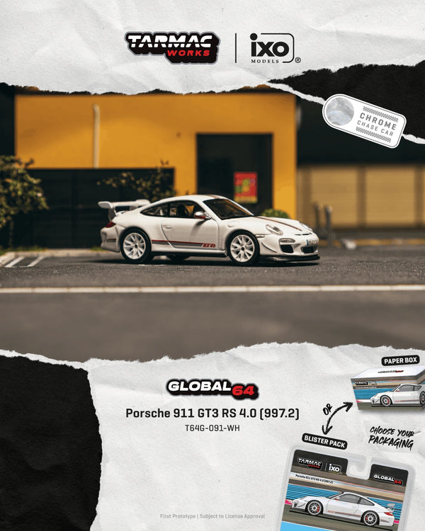 [TARMAC WORKS] 1:64 Porsche 911 GT3 RS 4.0 (997.2) White