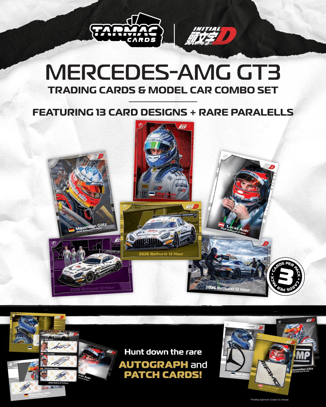 [TARMAC WORKS] 1:64 Mercedes-AMG GT3 Bathurst 12h 2026 Craft-Bamboo Racing Ralf Aron / Lucas Auer / Maximilian Götz