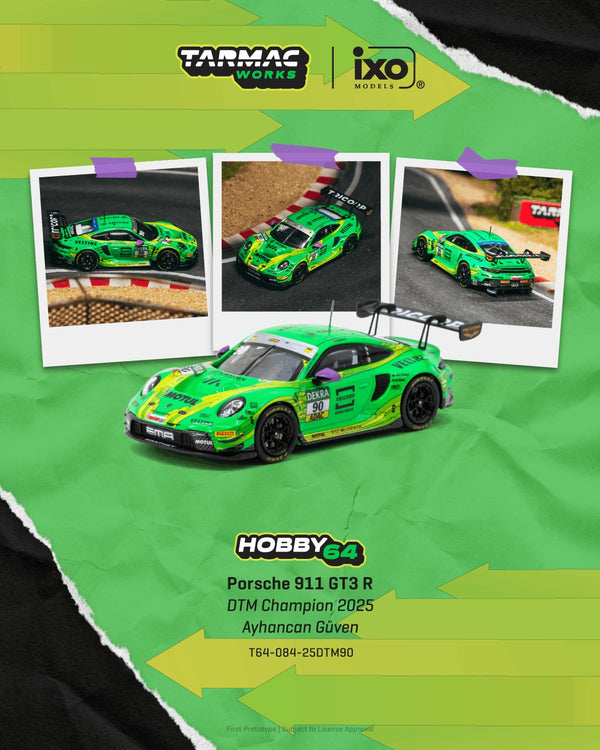 [TARMAC WORKS] 1:64 Porsche 911 GT3 R DTM Champion 2025 Ayhancan Güven