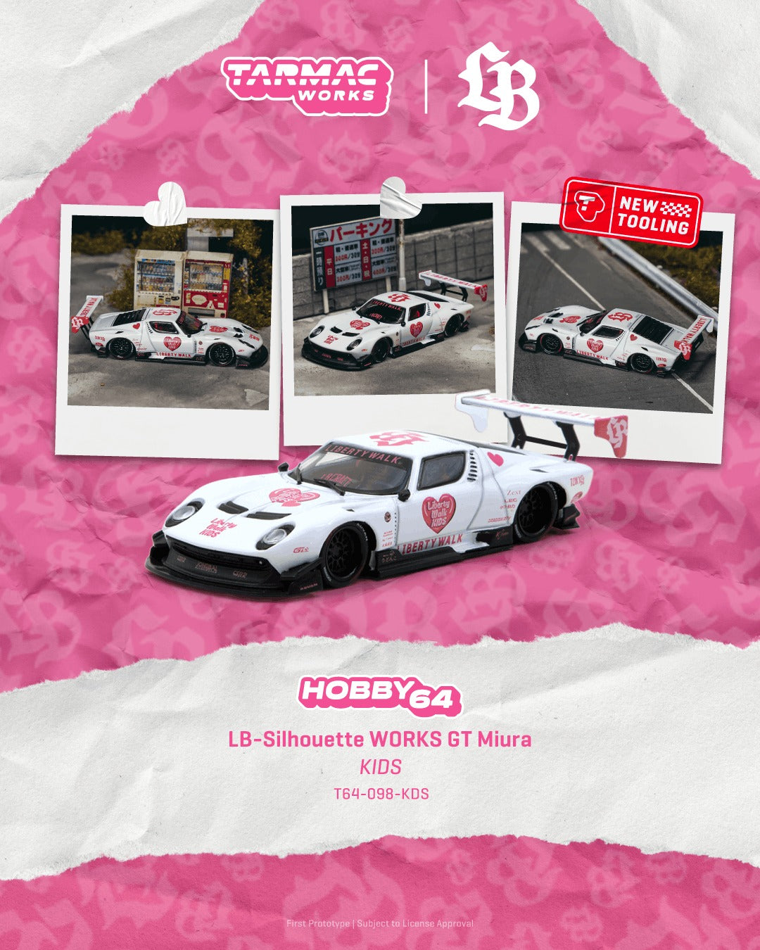 [TARMAC WORKS] 1:64 LB-Silhouette Works GT Miura Kids