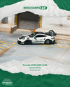 [TARMAC WORKS x MINICHAMPS] 1:64 Porsche GT3RS (992.1) MR White Green - Toy Space Diecast Online Store Singapore