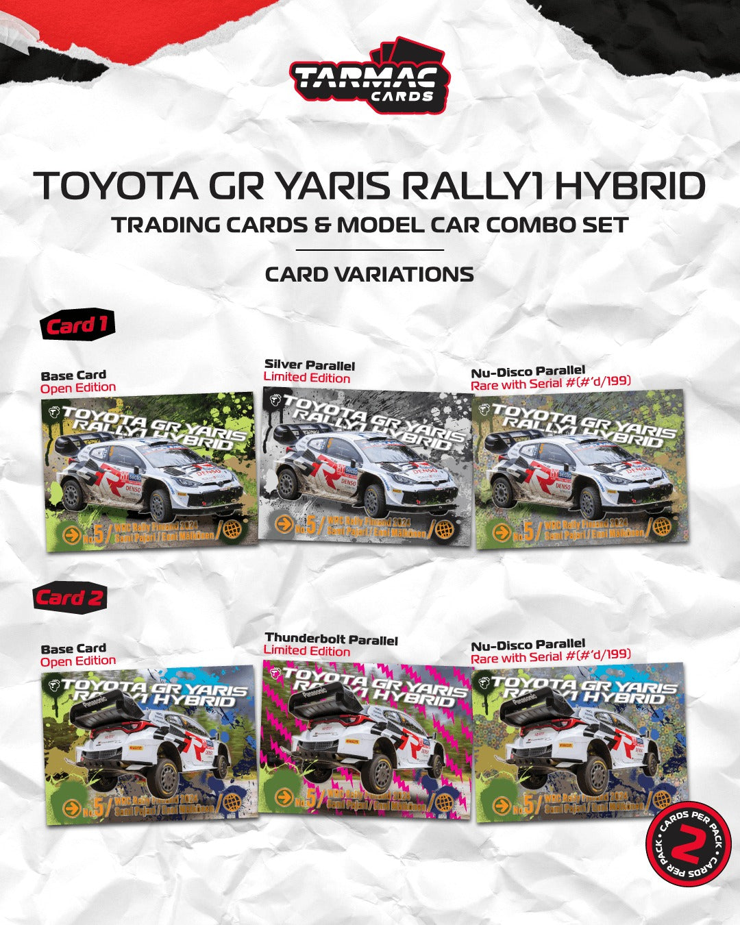 [TARMAC WORKS] 1:64 Toyota GR Yaris Rally1 Hybrid Rally Finland 2024 Sami Pajari / Enni Mälkönen