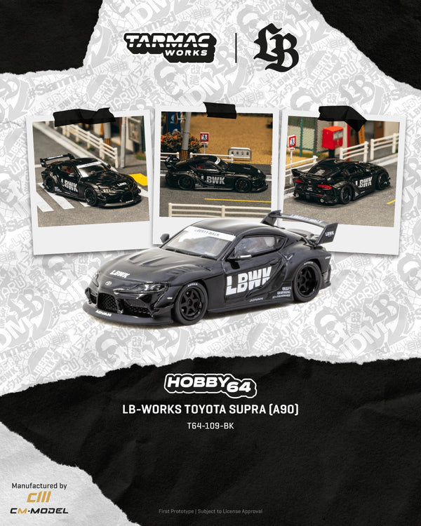 [TARMAC WORKS] 1:64 LB-Works Toyota Supra (A90) Black