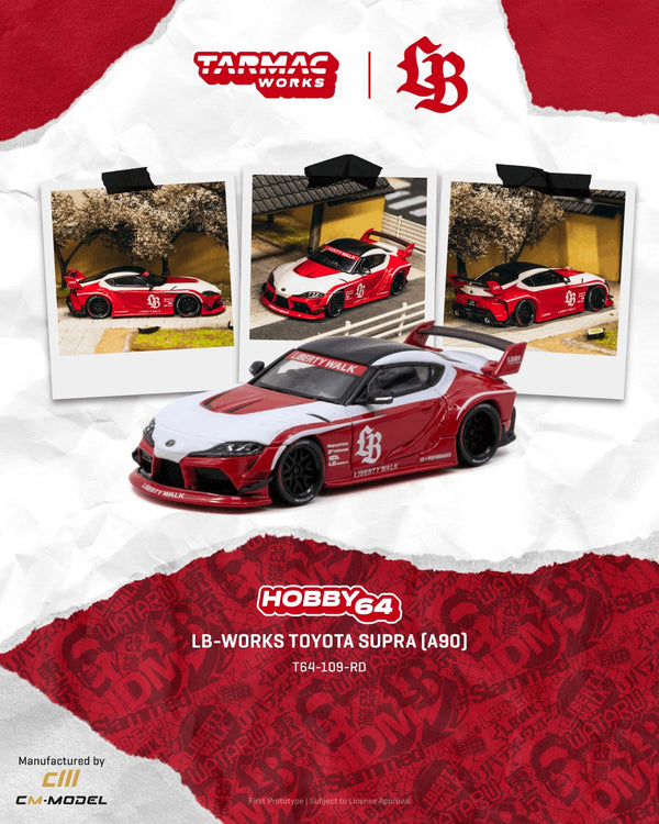[TARMAC WORKS] 1:64 LB-Works Toyota Supra (A90) Red
