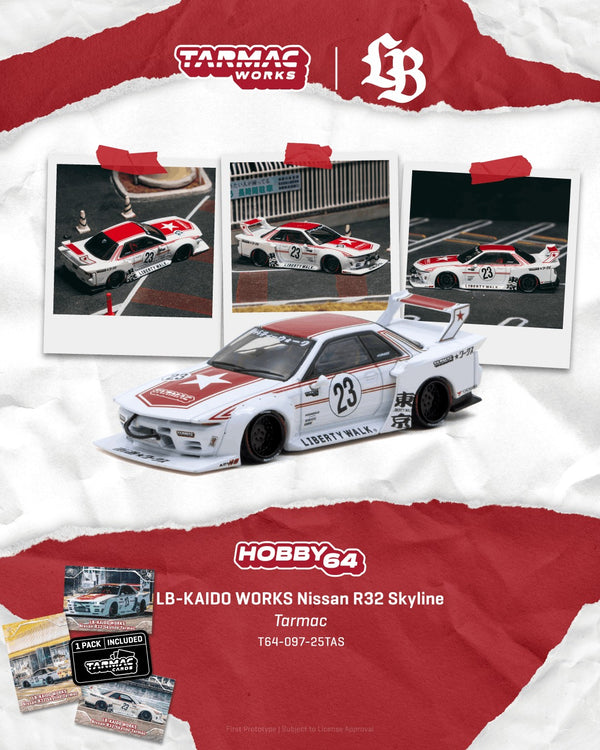 [TARMAC WORKS] 1:64 LB-Kaido Works Nissan R32 Skyline Tarmac