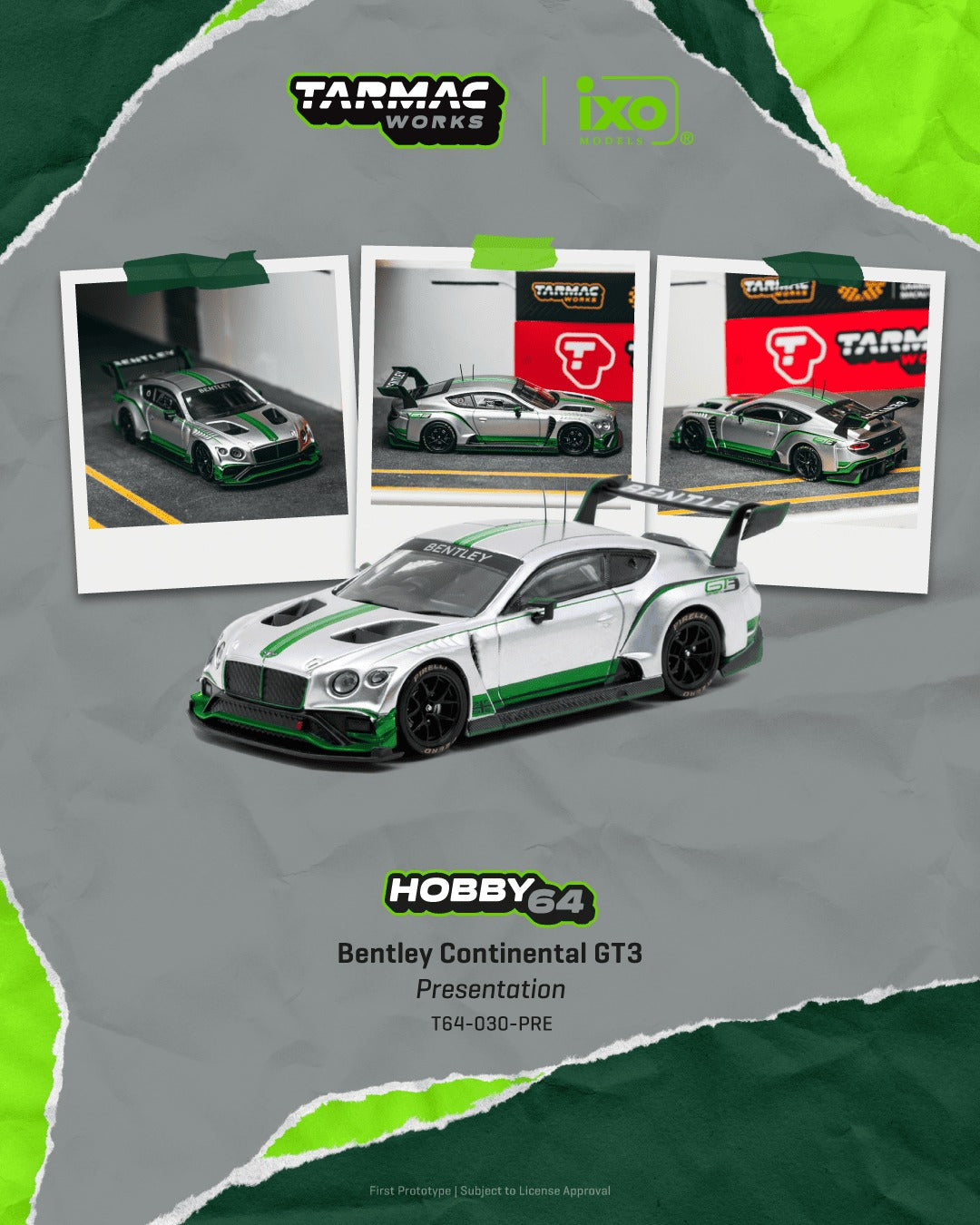 [TARMAC WORKS] 1:64 Bentley Continental GT3 Presentation