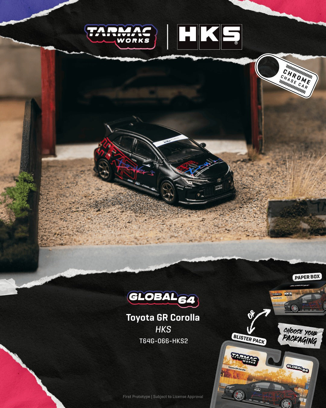 [TARMAC WORKS] 1:64 Toyota GR Corolla HKS
