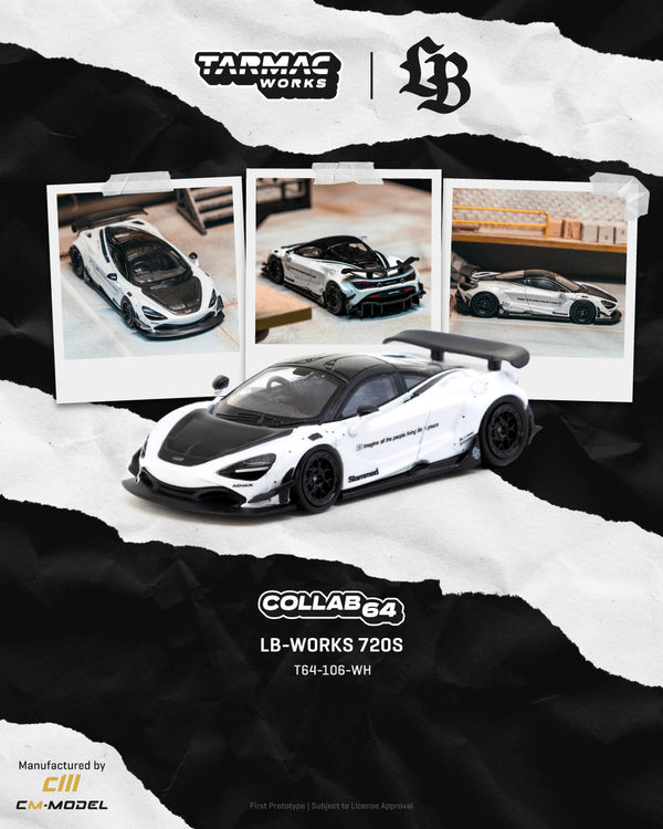 [TARMAC WORKS] 1:64 LB-Works 720S White