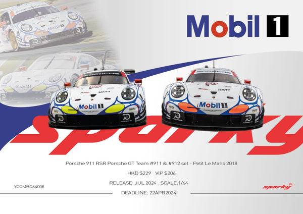 Sparky 1/64 Porsche 911 RSR Porsche GT Team - Petit Le Mans 2018