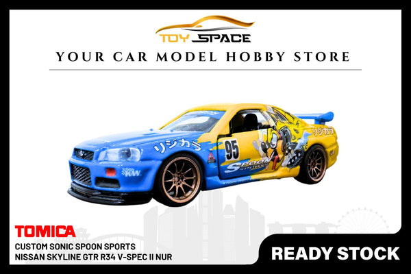 Custom 1:64 Nissan Skyline GTR V-Spec Nur (R34) Sonic Spoon Sports