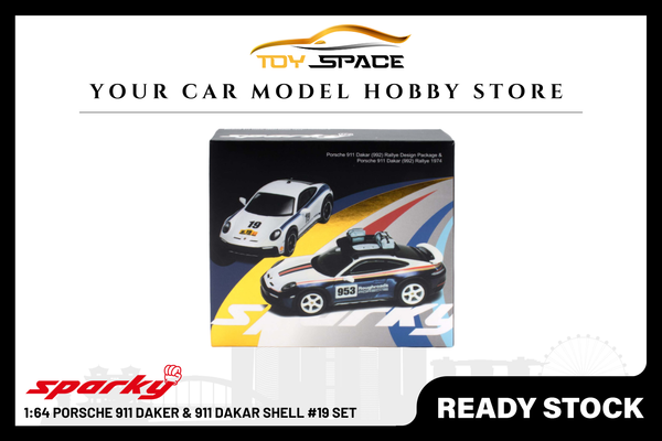 [SPARKY] 1:64 Porsche 911 Daker & 911 Dakar Shell #19 Set