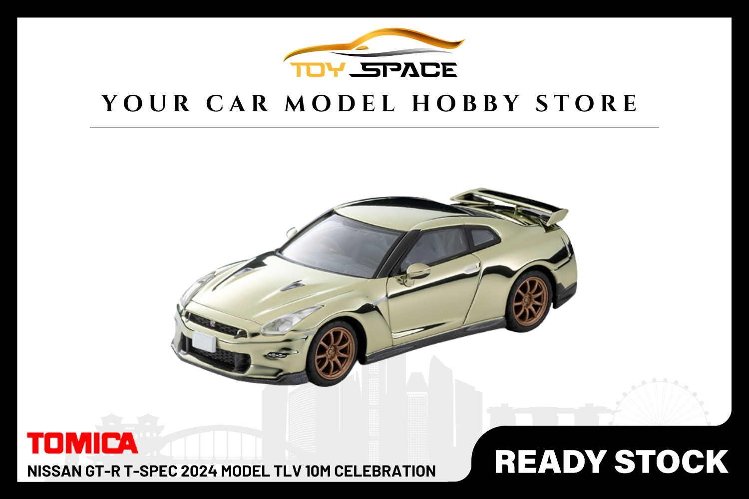 [TOMICA] Nissan GT-R T-Spec 2024 Model TLV 10M Celebration Edition - Toy Space Diecast Online Store Singapore