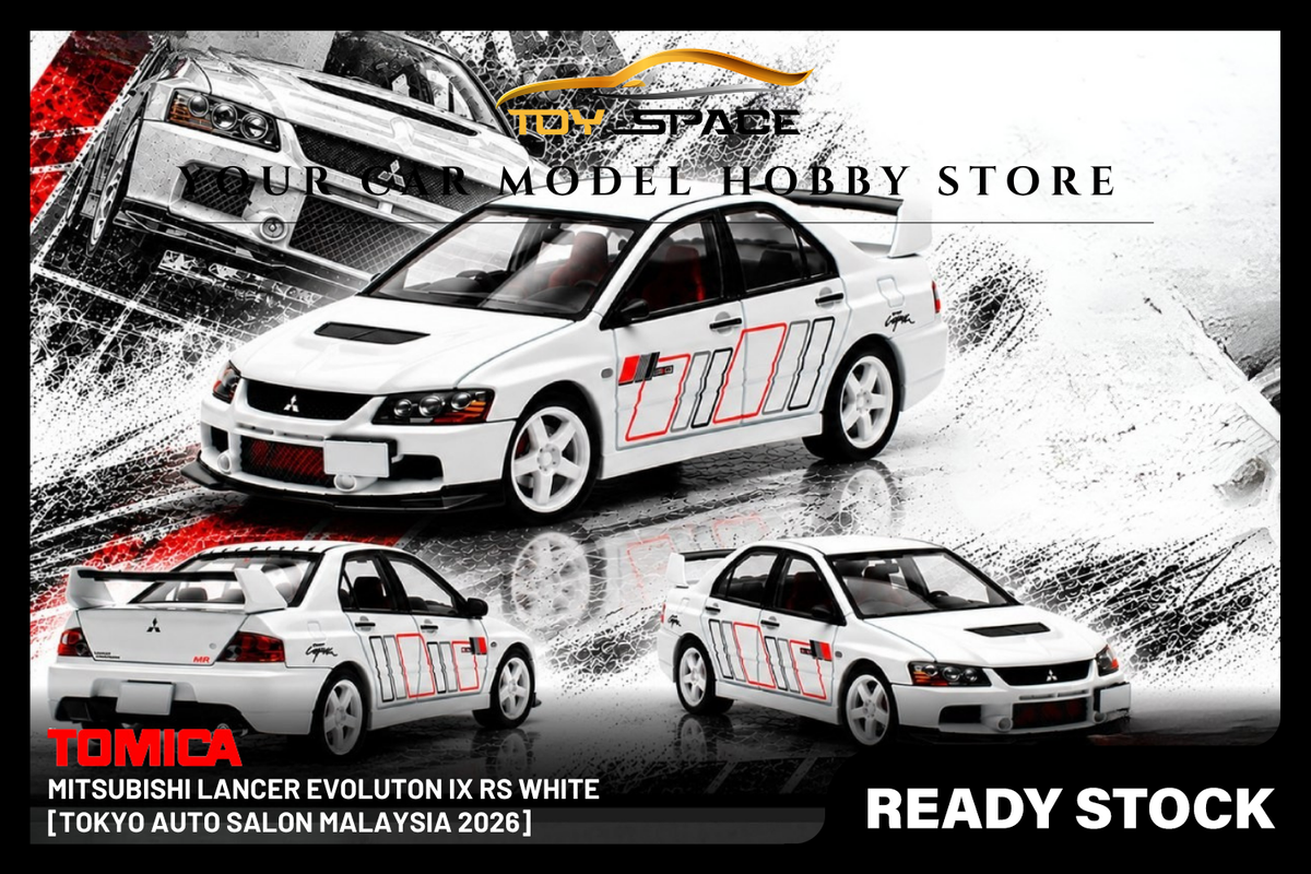 [TOMICA] Mitsubishi Lancer Evoluton IX RS White [Tokyo Auto Salon Malaysia 2026]
