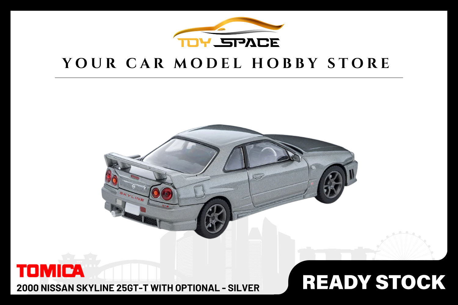[TOMICA] 2000 Nissan Skyline 25GT-T With Optional - Silver
