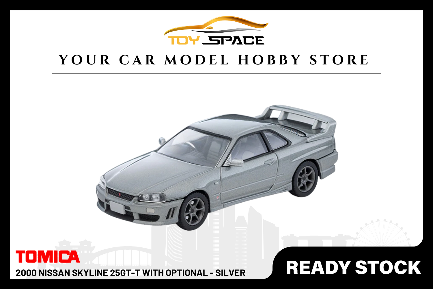 [TOMICA] 2000 Nissan Skyline 25GT-T With Optional - Silver