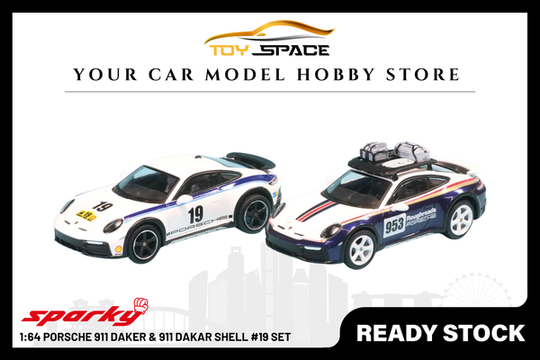 [SPARKY] 1:64 Porsche 911 Daker & 911 Dakar Shell #19 Set