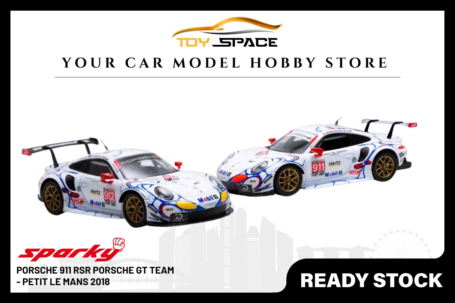 [SPARKY] 1/64 Porsche 911 RSR Porsche GT Team - Petit Le Mans 2018