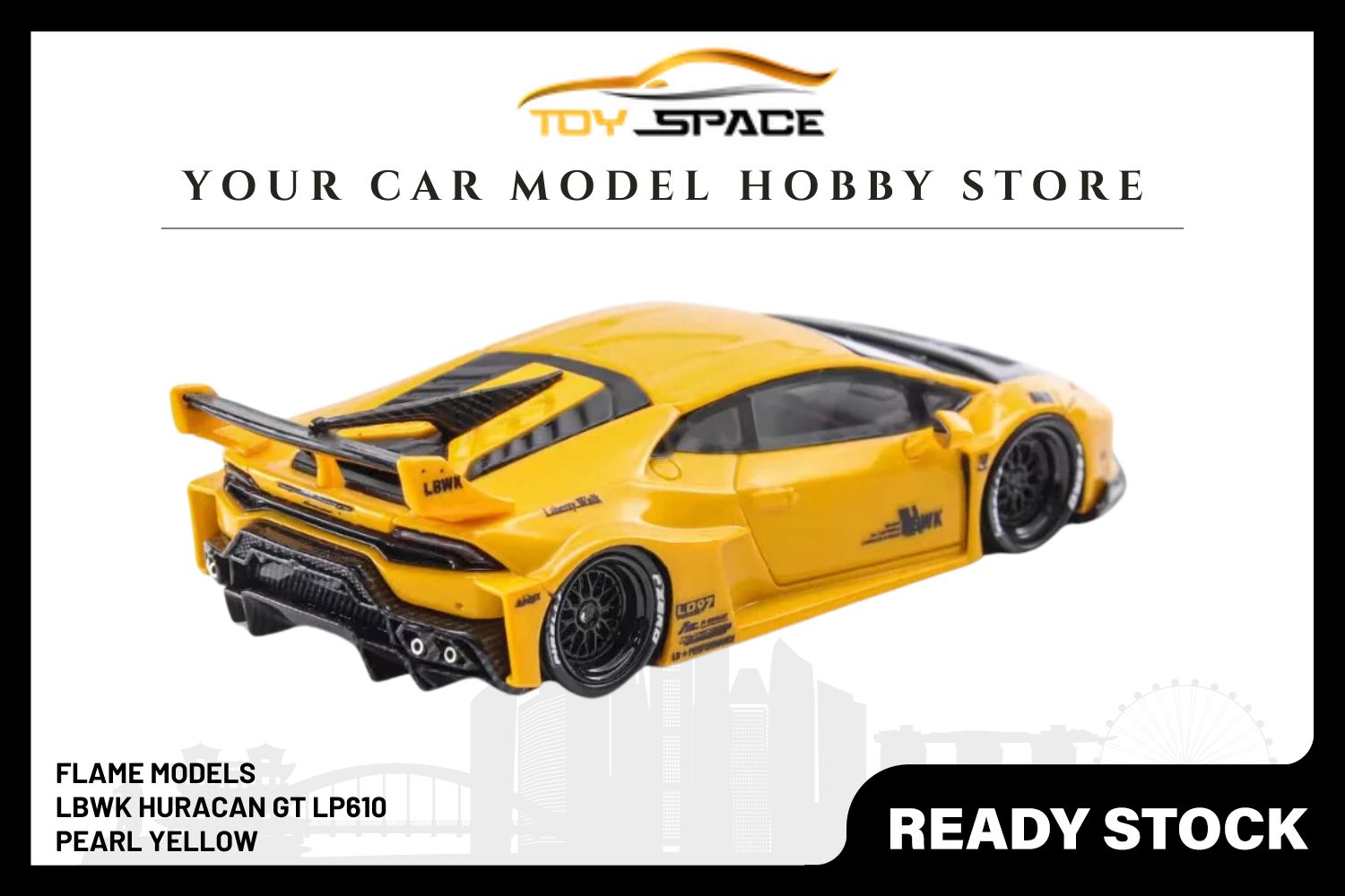 [FLAME] 1/64 LBWK Huracan GT LP610 Pearl Yellow