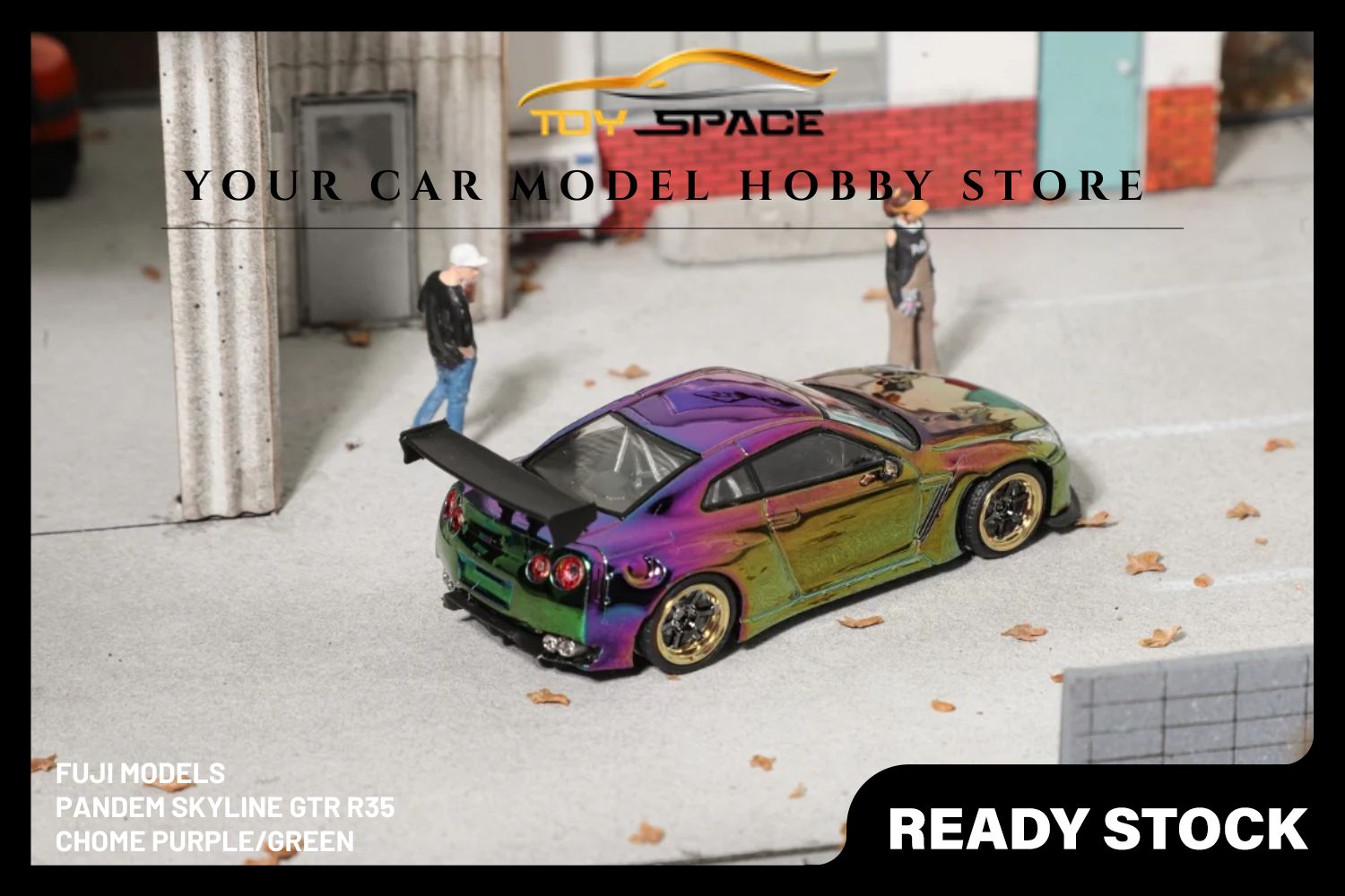 [FUJI] 1/64 PANDEM Skyline GTR R35 - Chome Purple/Green (Limited 599 pcs)