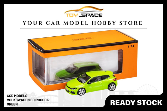 [GCD] 1/64 Volkswagen Scirocco R - Green - Toy Space Diecast Online Store Singapore