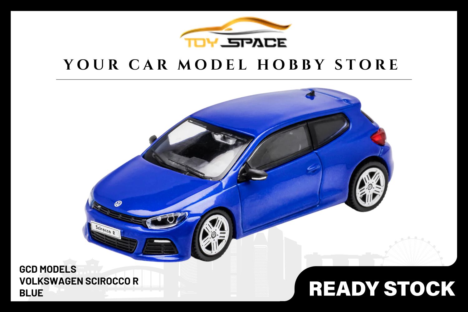 [GCD] 1/64 Volkswagen Scirocco R - Blue