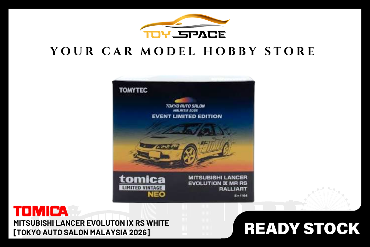 [TOMICA] Mitsubishi Lancer Evoluton IX RS White [Tokyo Auto Salon Malaysia 2026]