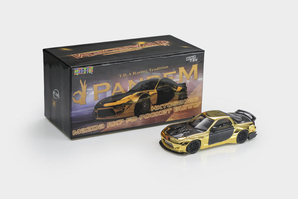 [MODEL MODEL] 1:64 Mazda RX7 FD Rocket Bunny Gold Plated HKTS 2026