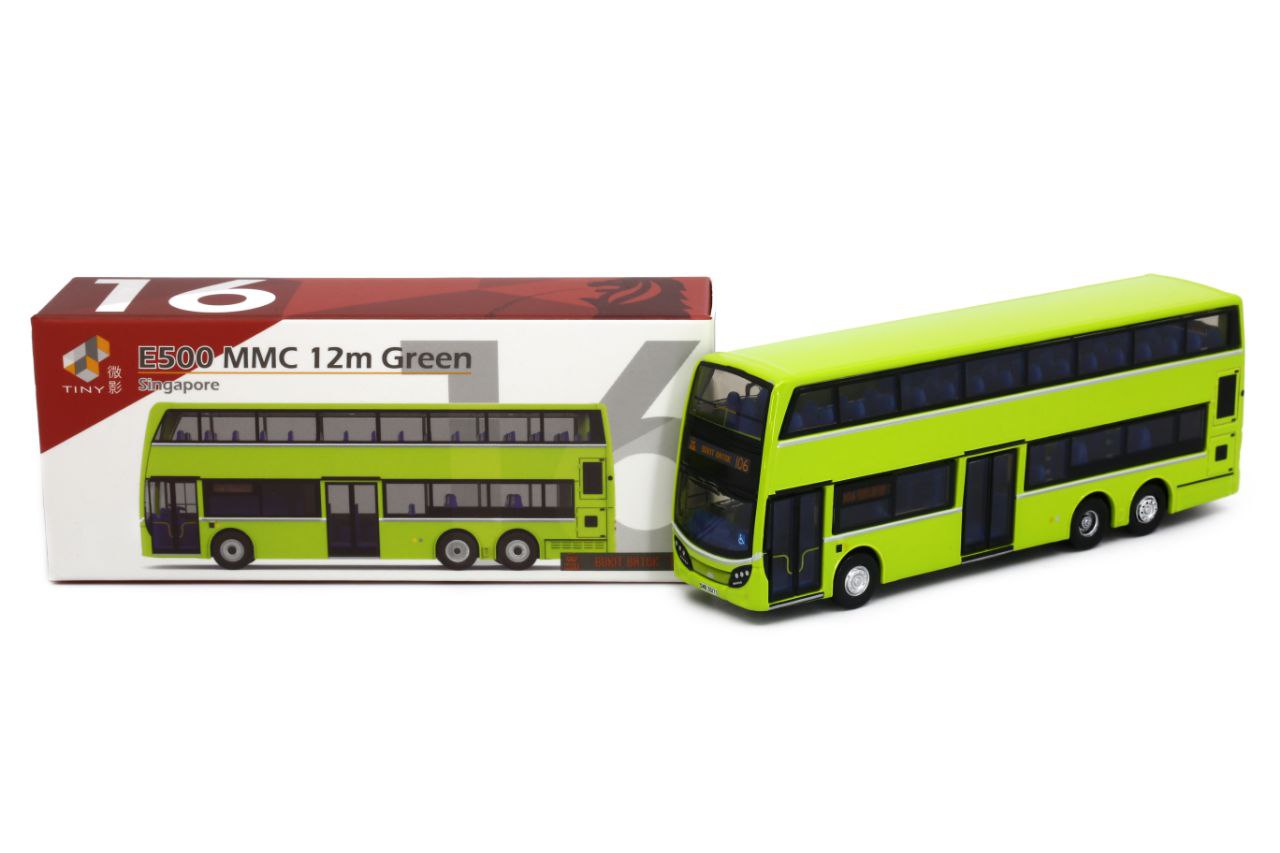 [TINY] SG16 Diecast - E500 MMC Bus Green (106)