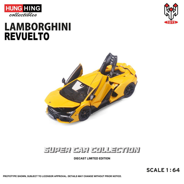 [HUNGHING] 1:64 Lamborghini Revuelto LB744 V12 PHEV Yellow