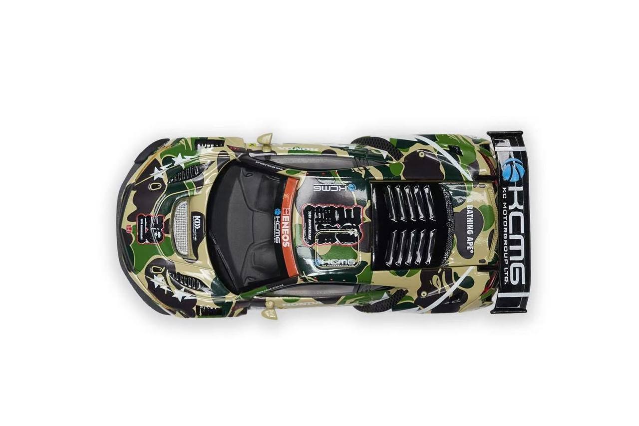 [POP RACE x BAPE] 1:64 Honda NSX GT3 EVO22 KCGM BATHING APE