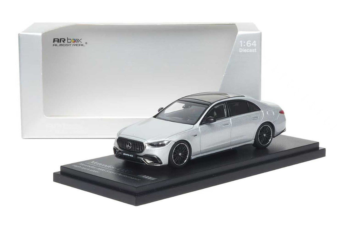 [AR BOX] 1:64 AMG S 63 E Performance 2023 High-Tech Silver - Toy Space Diecast Online Store Singapore