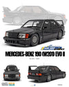 [SOLIDO] 1:18 Mercedes-Benz 190 (W201) Evo II Solido Works Black 1990
