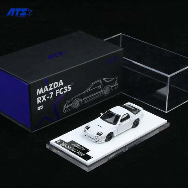 [ATS CAR MODEL] 1:64 Mazda RX-7 FC3S White