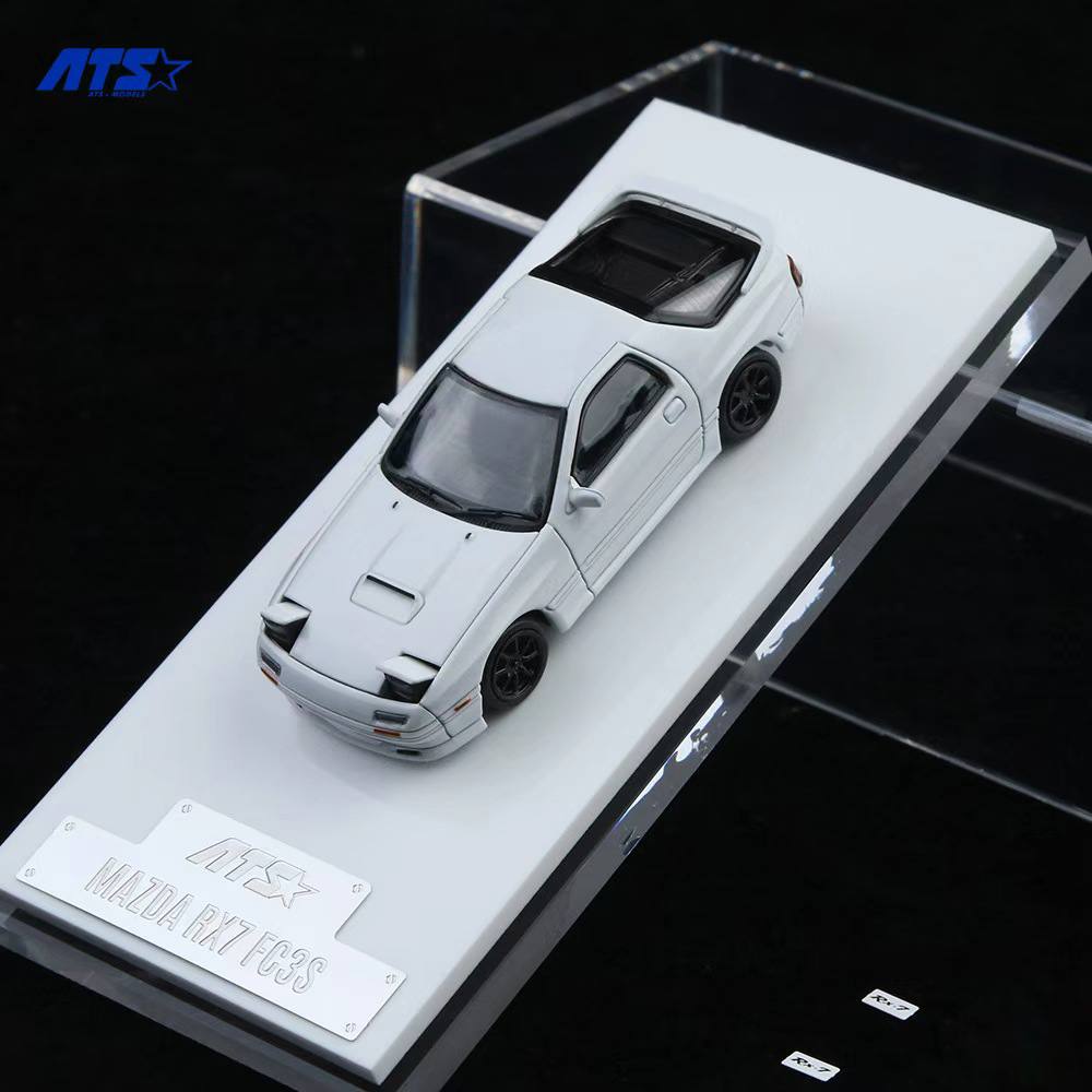 [ATS CAR MODEL] 1:64 Mazda RX-7 FC3S White - Toy Space Diecast Online Store Singapore
