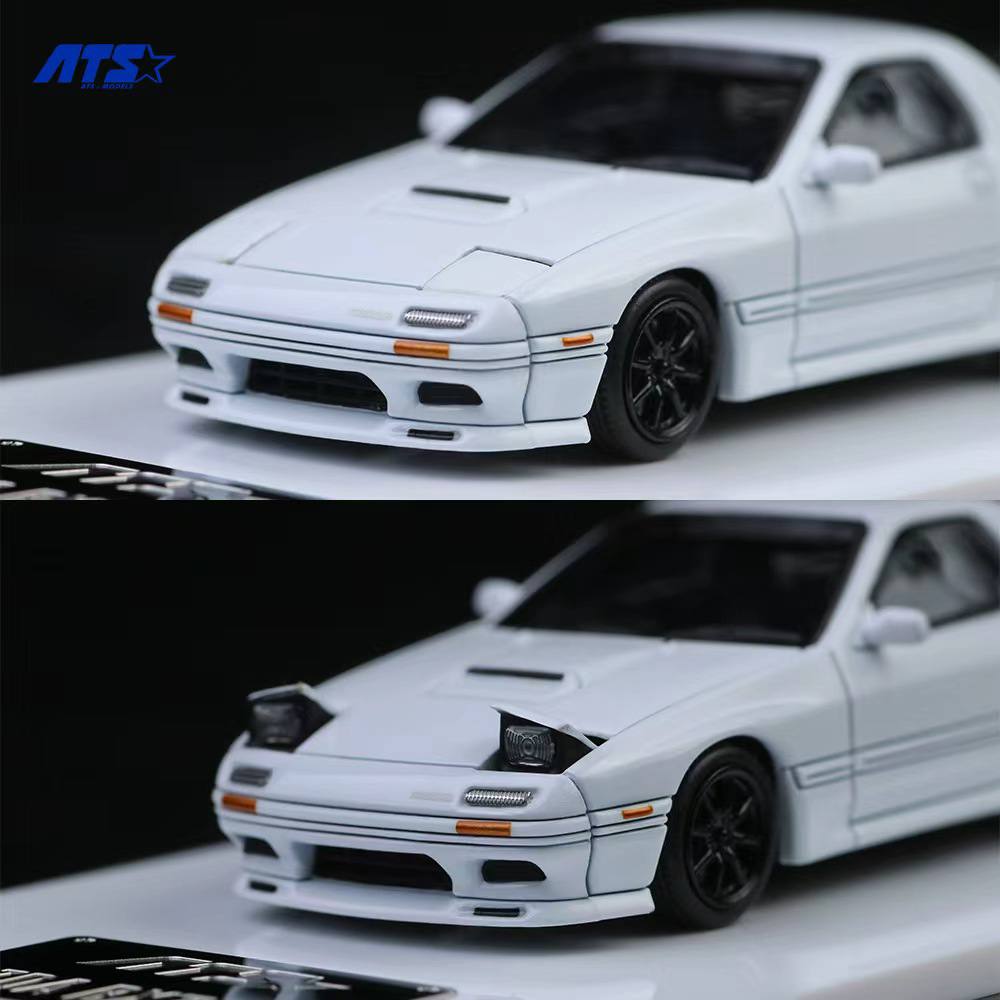[ATS CAR MODEL] 1:64 Mazda RX-7 FC3S White - Toy Space Diecast Online Store Singapore