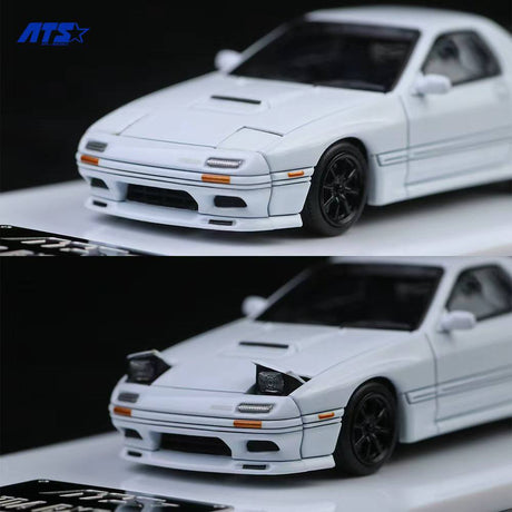 [ATS CAR MODEL] 1:64 Mazda RX-7 FC3S White - Toy Space Diecast Online Store Singapore