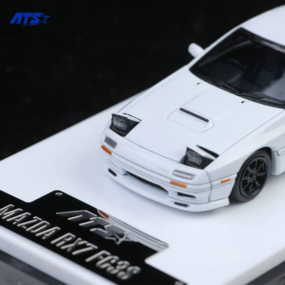 [ATS CAR MODEL] 1:64 Mazda RX-7 FC3S White - Toy Space Diecast Online Store Singapore