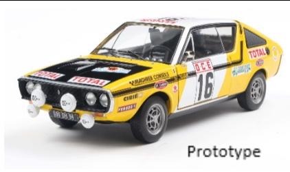 [SOLIDO] 1:18 Renault 17 PH.1 Yellow #23 Prive/Tilbert Rallye DU Maroc 1976
