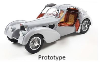 [SOLIDO] 1:18 Bugatti Atlantic Type 57 SC Mat Silver 1937
