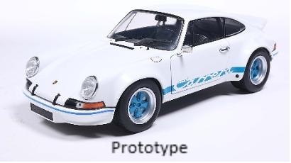 [SOLIDO] 1:18 Porsche 911 RSR White / Blue Carrera Stripes 1973